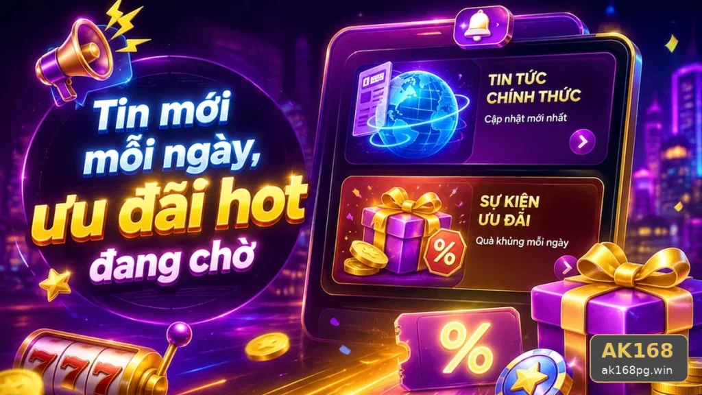 Hướng Dẫn Người Mới Kiểm Tra Giao Diện Ưu Đãi AK168 Trên Điện Thoại Và Đọc Điều Kiện Khuyến Mãi Tại ak168pg.win
